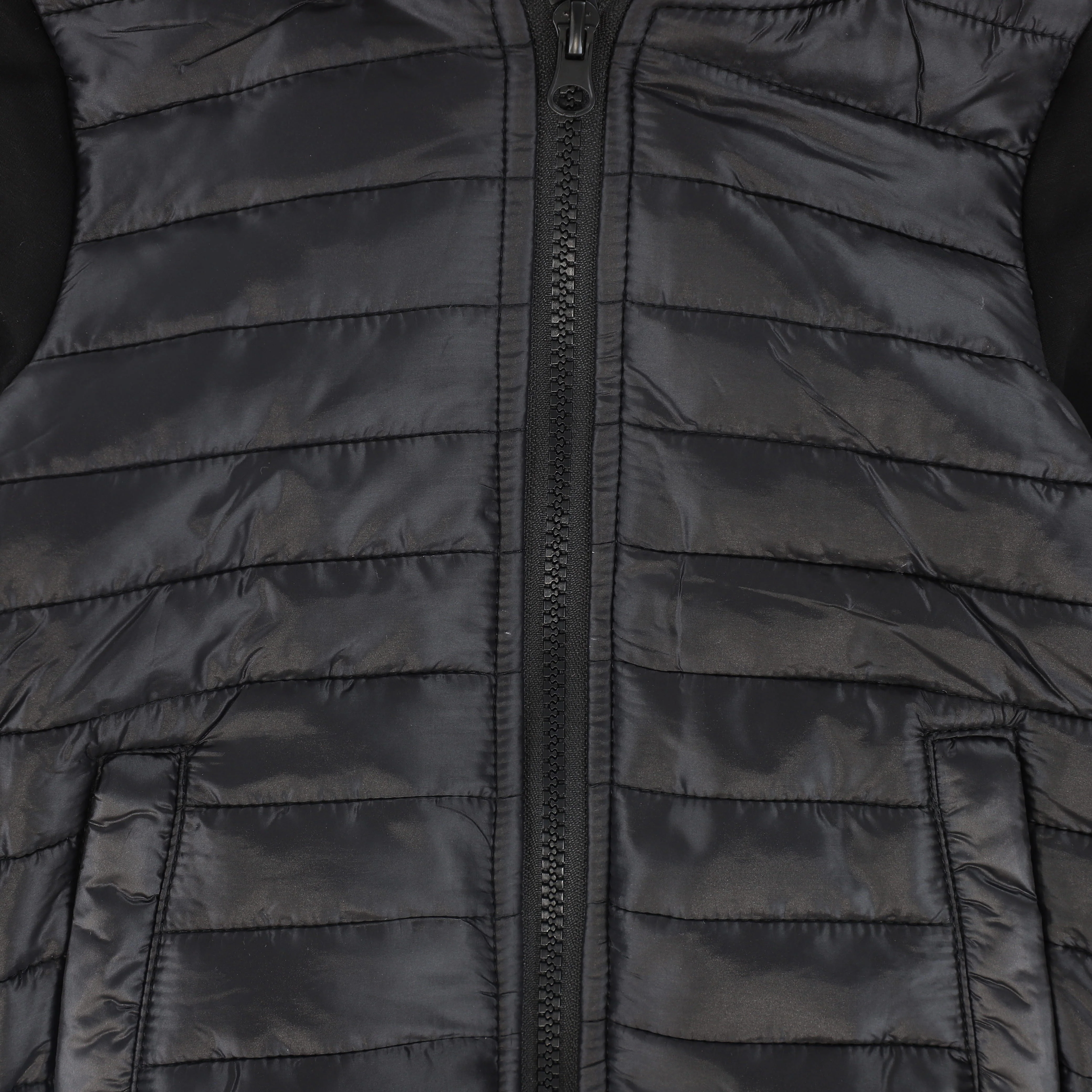 BACE COLLECTION BLACK QUILTED SWEATSHIRT[ FINAL SALE] - Image 3