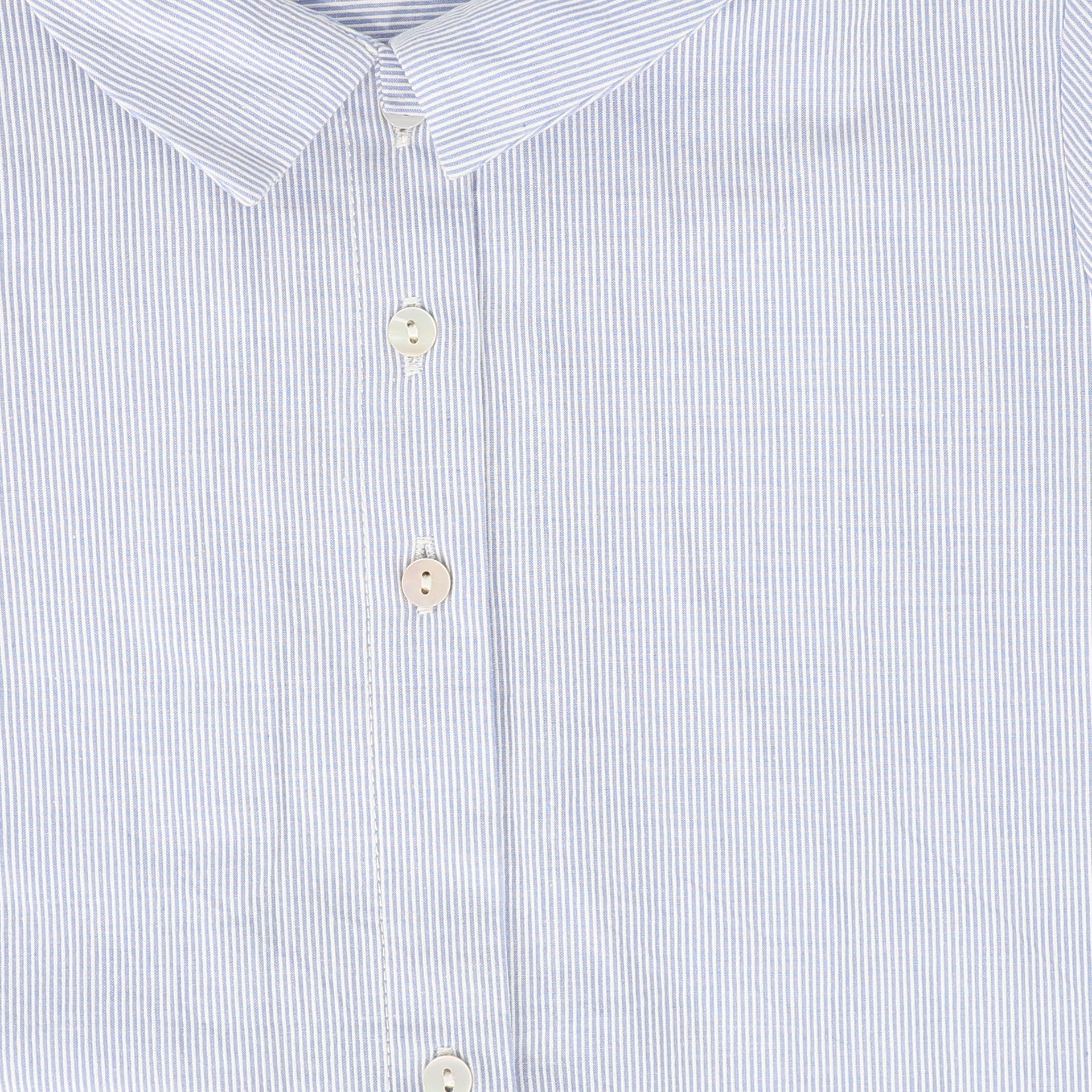 BACE COLLECTION LIGHT BLUE THIN STRIPED BLOUSE [FINAL SALE] - Image 3