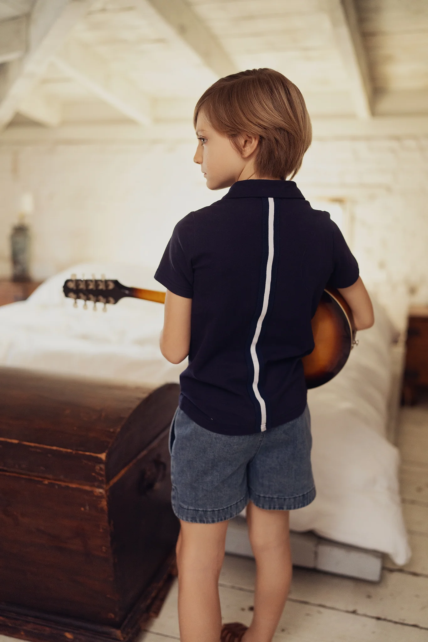 BACE COLLECTION NAVY VARSITY SS POLO [FINAL SALE] - Image 4