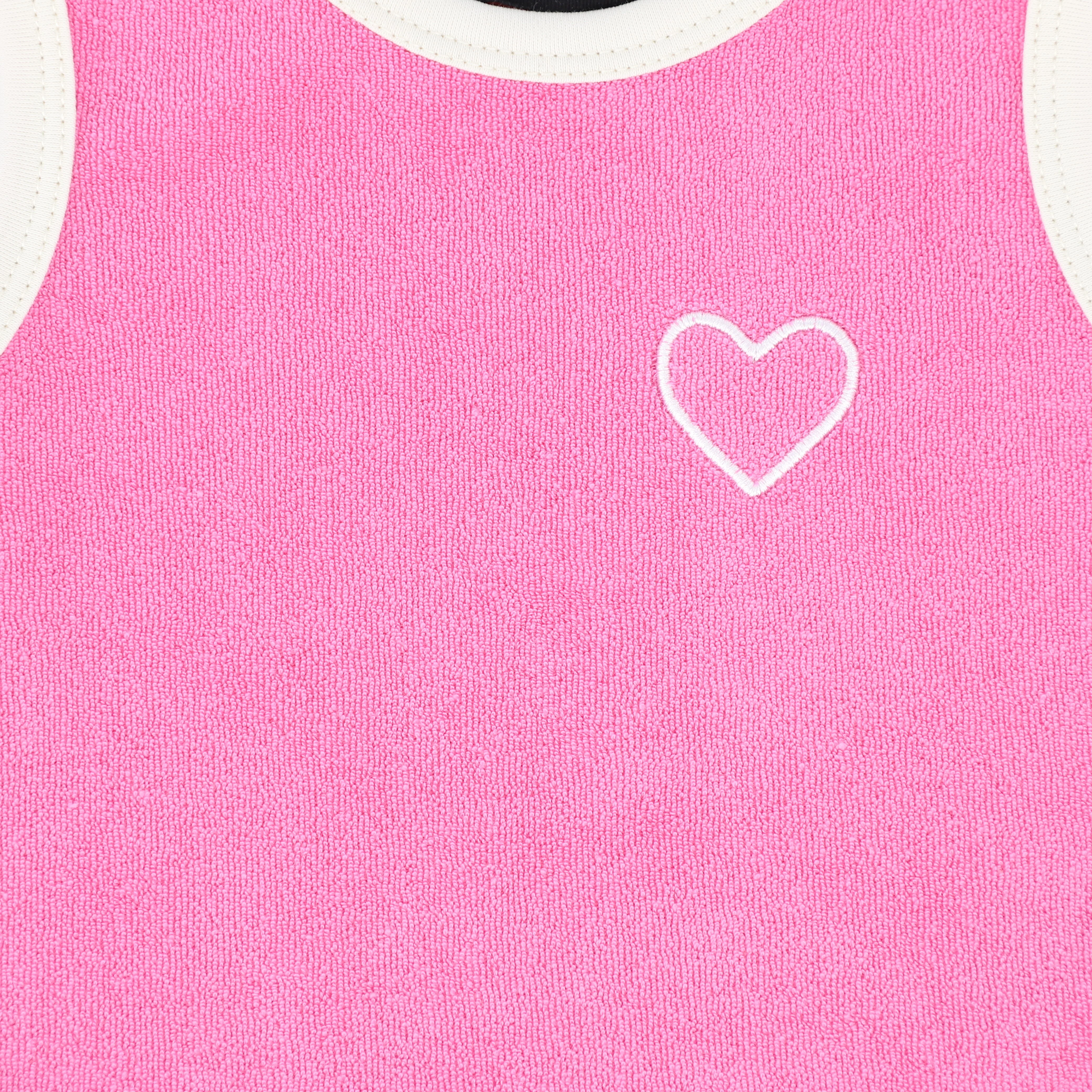 BAMBOO FUCHSIA PINK TRIM TERRY TANK [FINAL SALE] - Image 3