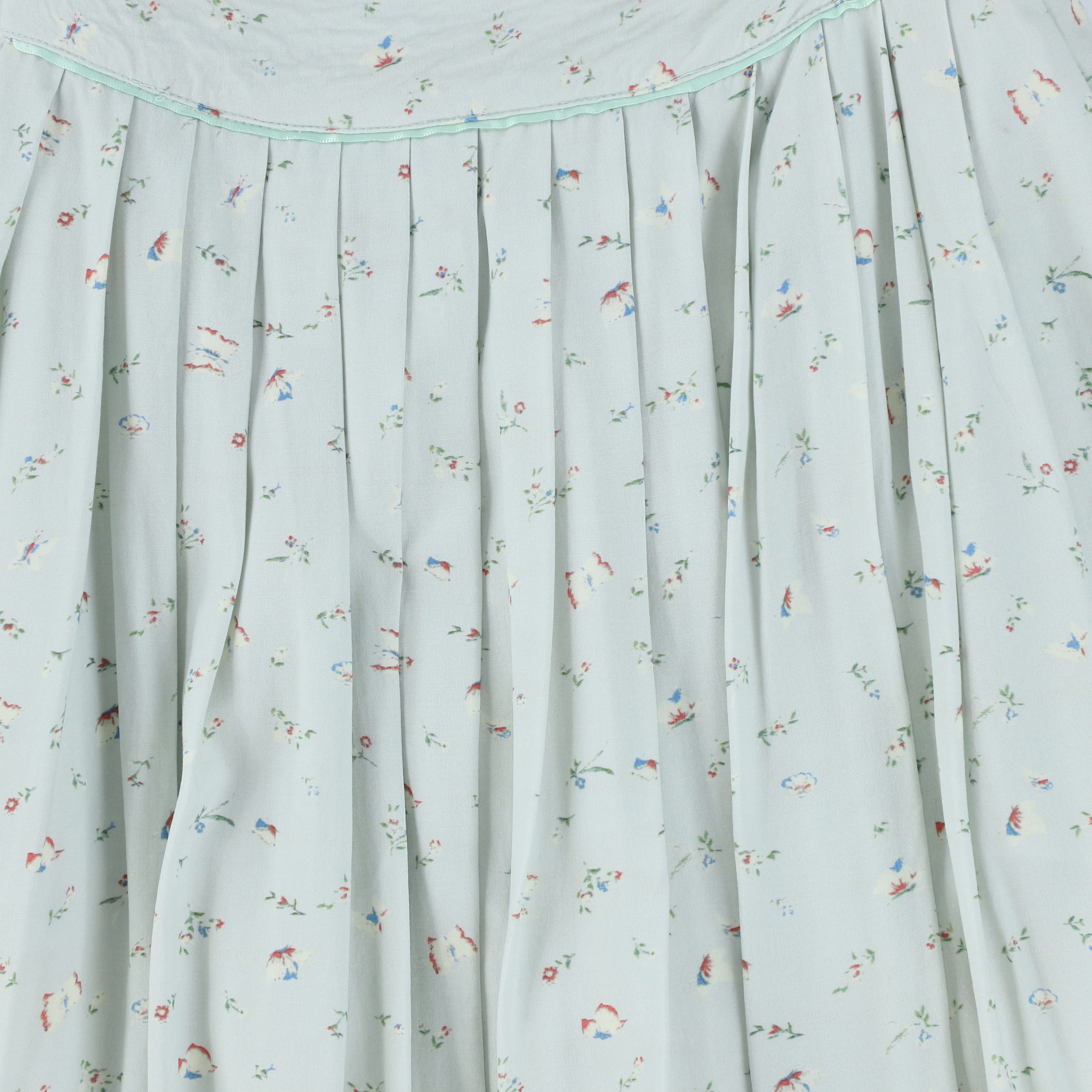 BAMBOO MINT GREEN MICRO PRINT SKIRT [FINAL SALE] - Image 3