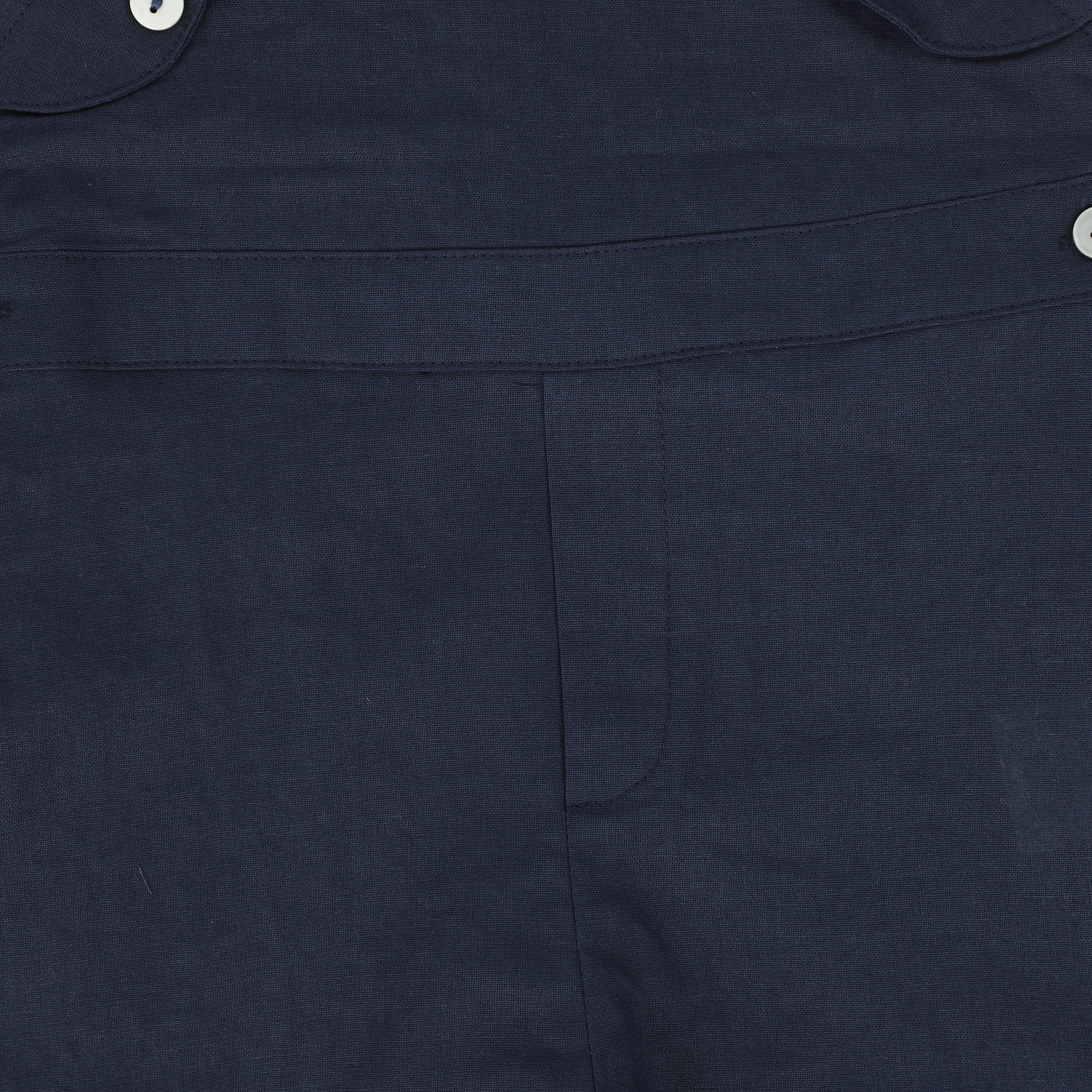 BAMBOO NAVY BUTTON OVERALLS [FINAL SALE] - Image 3