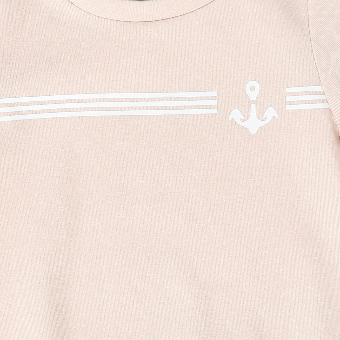 BAMBOO PINK ANCHOR EMBLEM ROMPER [FINAL SALE] - Image 3
