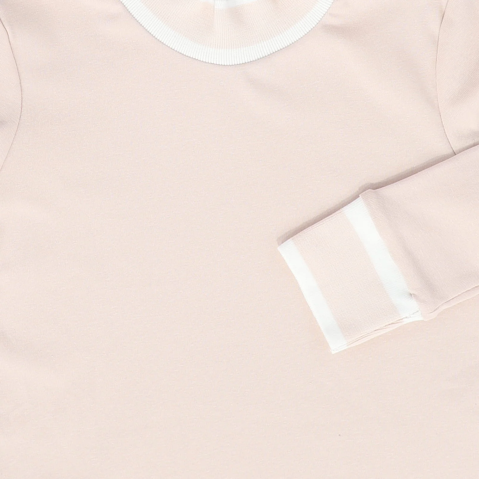 BAMBOO PINK RIBBED TRIM LS TEE [FINAL SALE] - Image 3