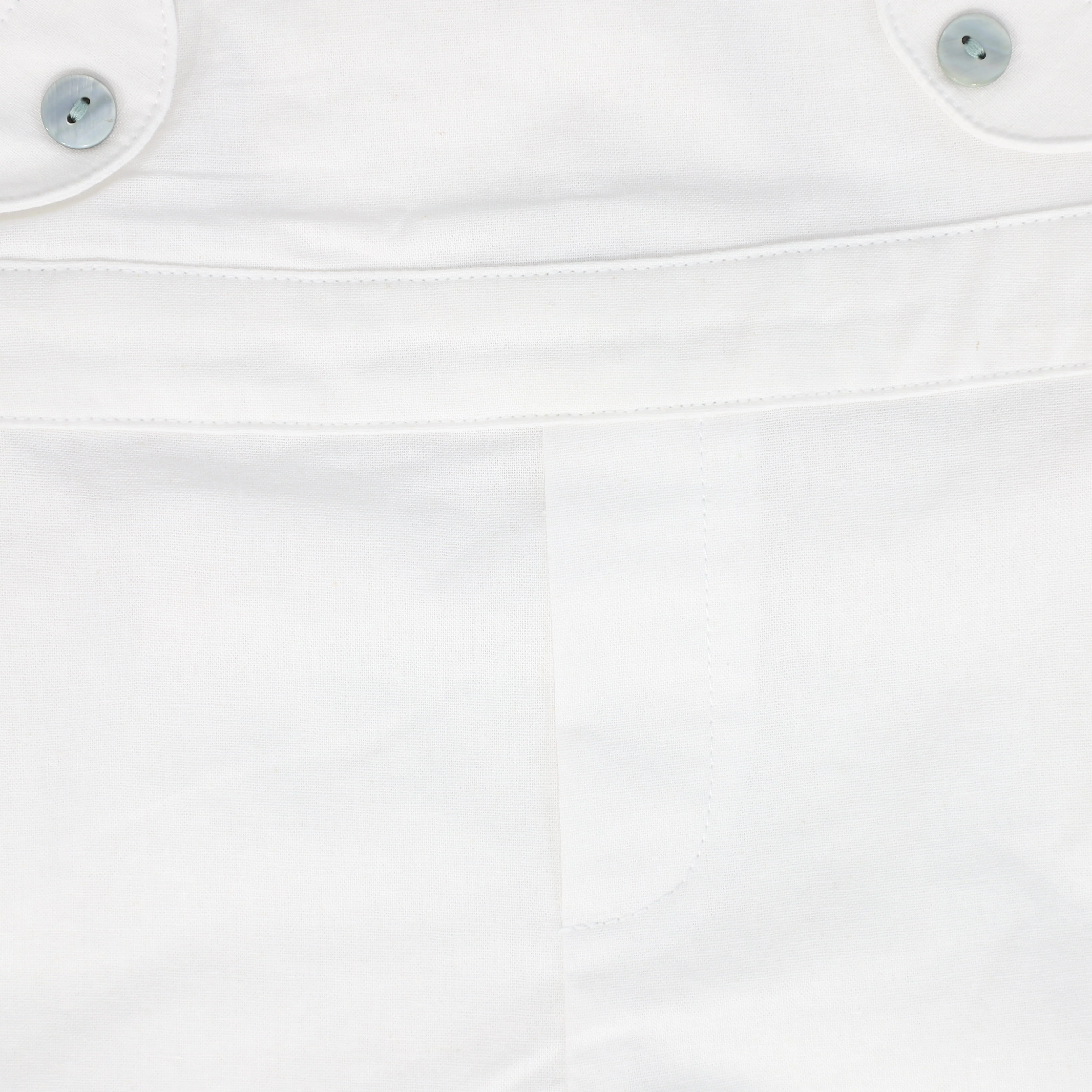BAMBOO WHITE BUTTON OVERALLS [FINAL SALE] - Image 3
