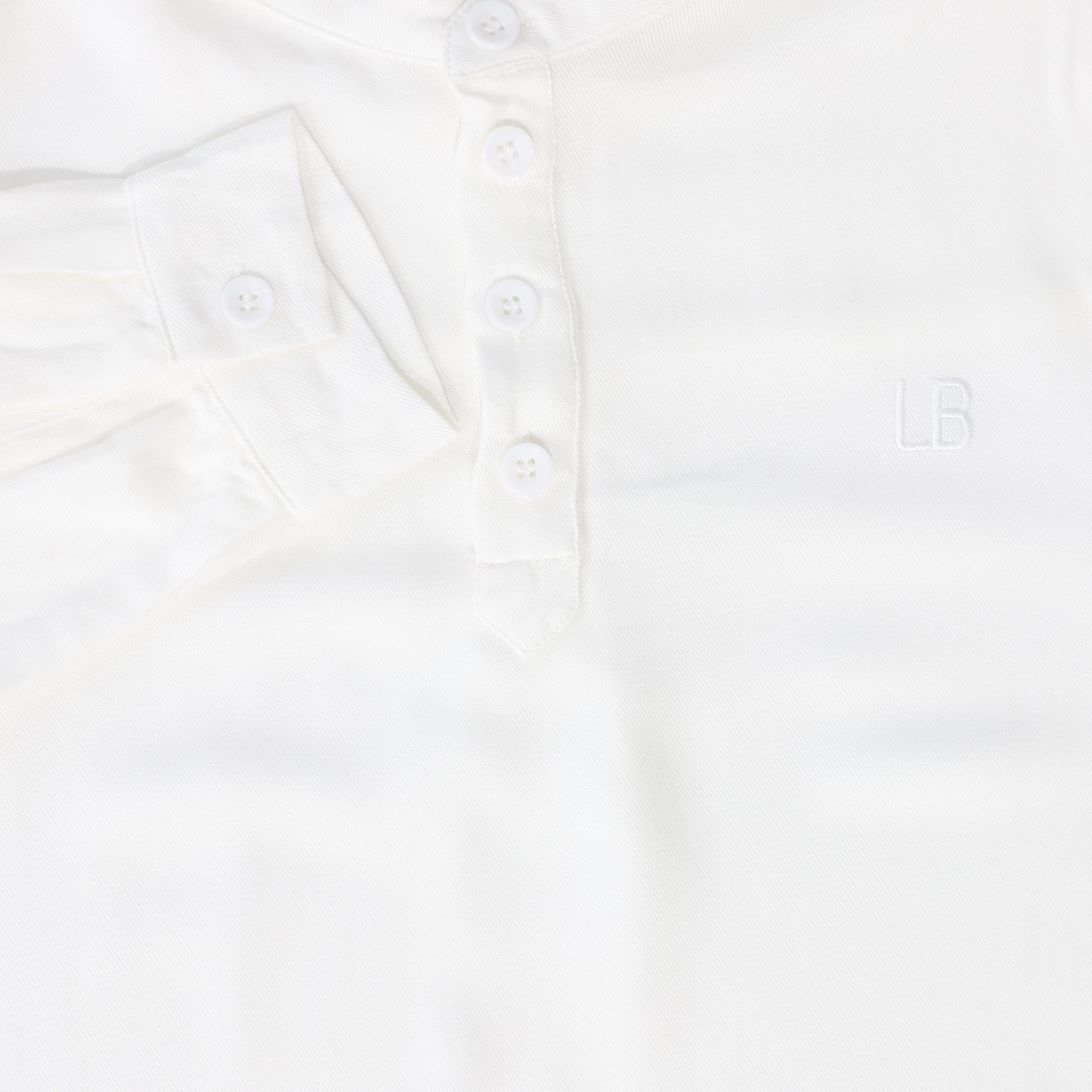 Le Bourdon Ivory Mandarin Collar Shirt [FINAL SALE] - Image 3