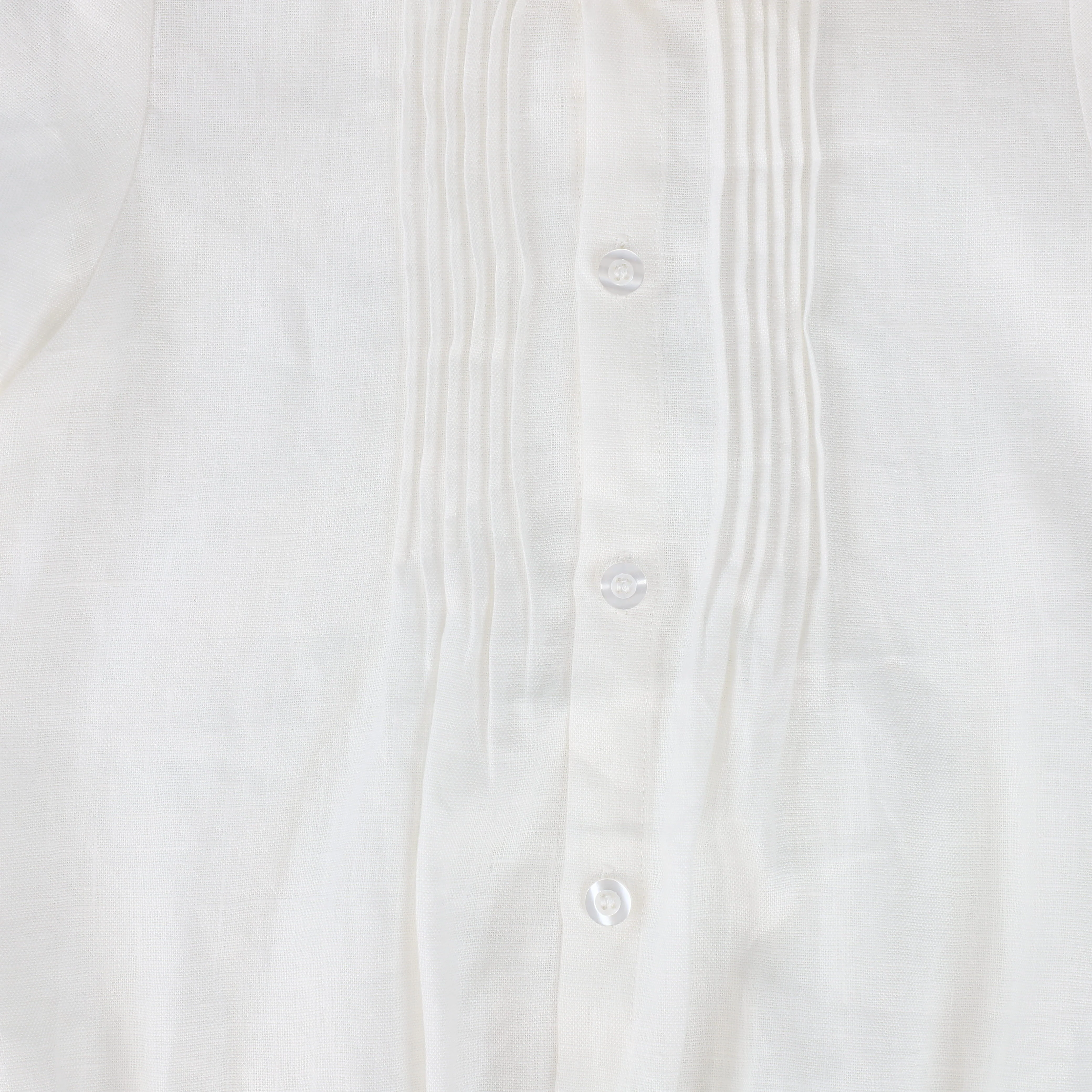 LE BOURDON IVORY/MINT PLEATED BUTTON DOWN ROMPER [FINAL SALE] - Image 3