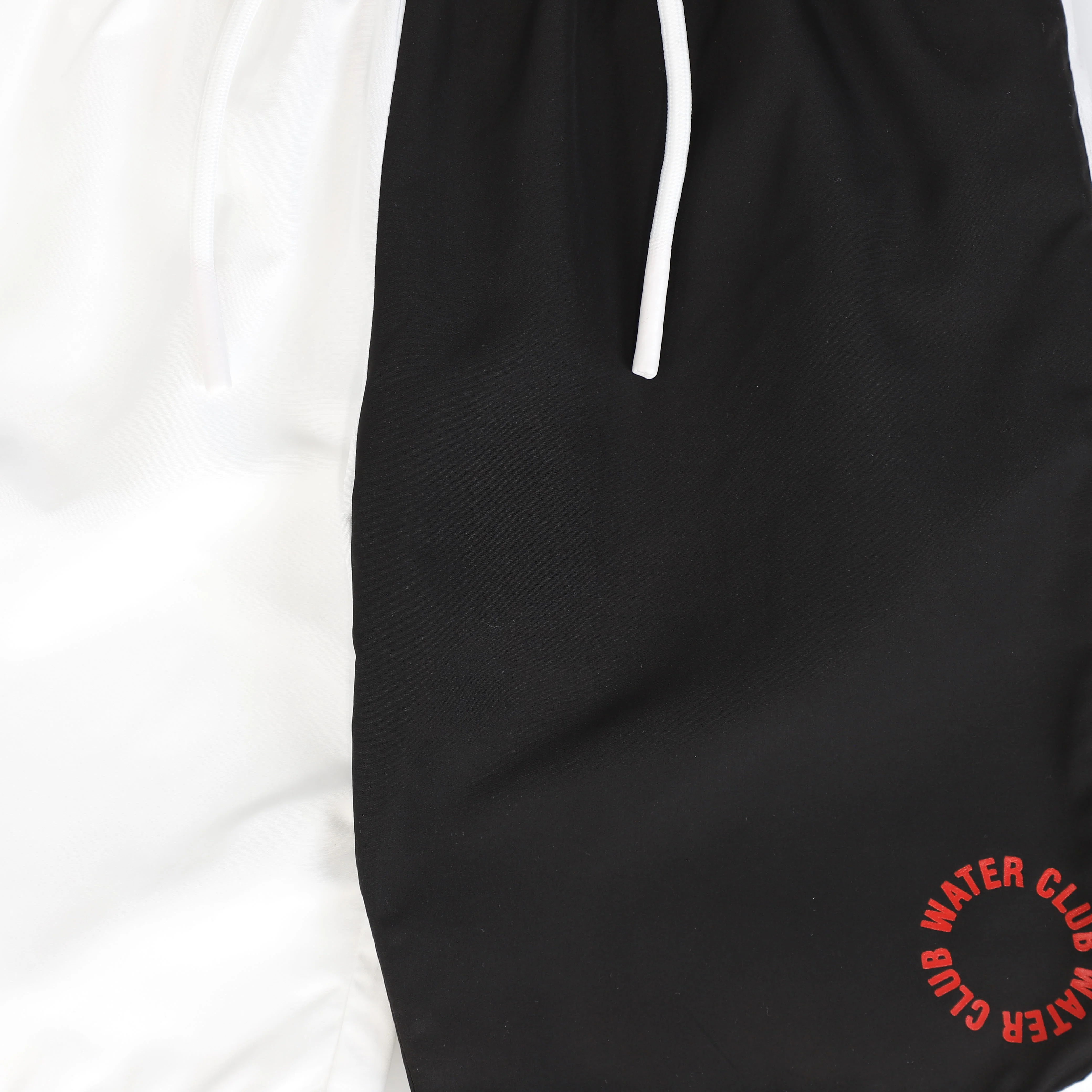 WATER CLUB BLACK/WHITE COLORBLOCK SWIM TRUNKS [FINAL SALE] - Image 3